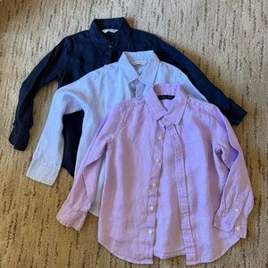 Janie and Jack Kids Button-Down Shirts - Navy, Light Blue, Lavender